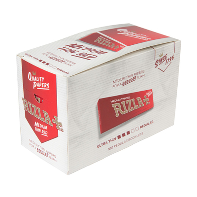 Бумага для самокруток Rizla+ Regular Red, 50 шт.