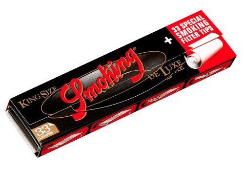 Бумага для самокруток Smoking King Size Deluxe + Filter Tips