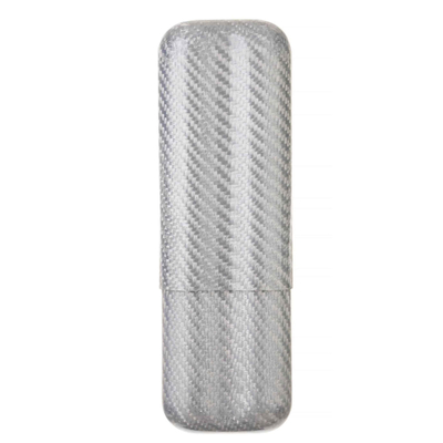 Чехол Lubinski на 2 сигары, серый карбонт FK1382-3