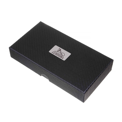 Чехол Lubinski на 3 сигары, синий карбон FK1383-2