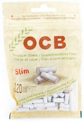 Фильтры для самокруток OCB Slim Ecological 6 мм. (120шт.)