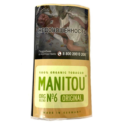 manitou tobacco organic Сигаретный табак Manitou Organic Fine Green №6. Купить Сигаретный табак Manitou  Organic Fine Green №6 в сигарном интернет-магазине Cigars-Smoker.ru