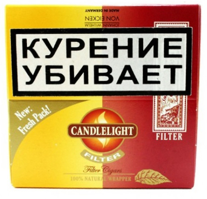 Сигариллы Candlelight Filter Assorty Vanilla+Cherry 25+25