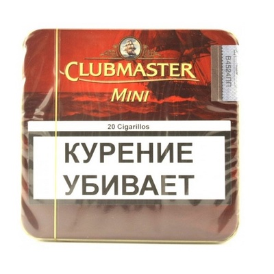 Сигариллы Clubmaster Mini Filter - Red (Vanilla) 20 шт.