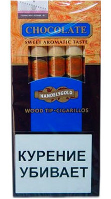 Сигариллы Handelsgold Chocolate Blue Wood Tip