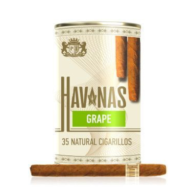 Сигариллы Havanas Natural Grape - туба 35 шт.