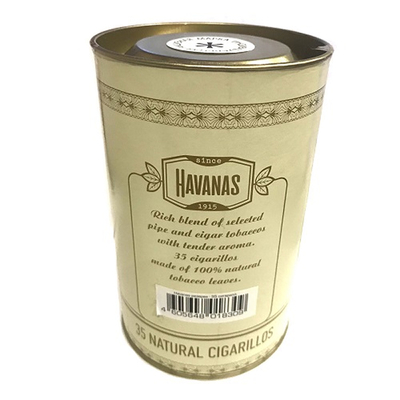 Сигариллы Havanas Natural Reserva - туба 35 шт.