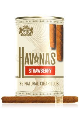 Сигариллы Havanas Natural Strawberry - туба 35 шт.