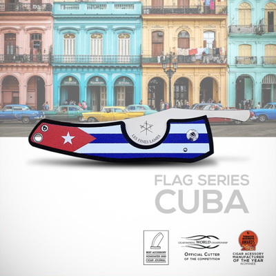 Сигарный нож Le Petit - Flag - Cuba - Dark wood