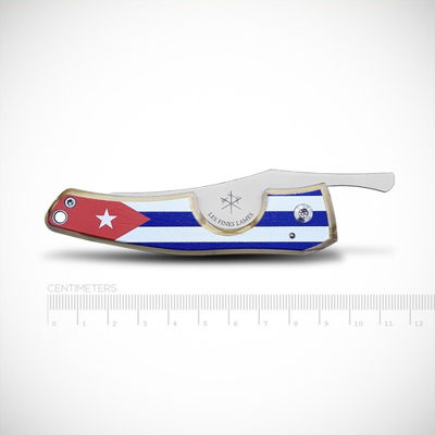 Сигарный нож Le Petit - Flag - Cuba - Light wood