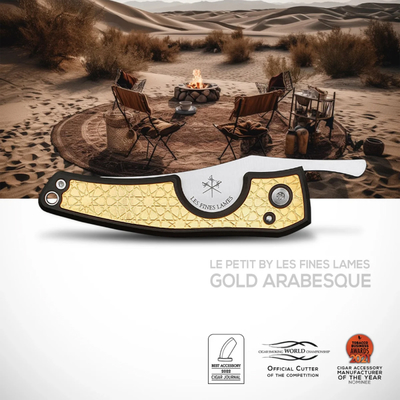 Сигарный нож Le Petit - Gold Arabesque