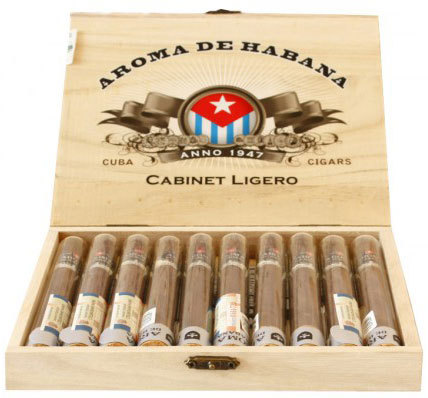 Сигариллы Сигары Aroma De Habana Cabinet Ligero 10 шт.