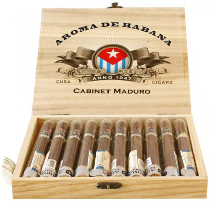 Сигариллы Сигары Aroma De Habana Cabinet Maduro 10 шт.
