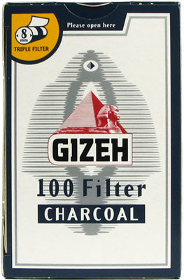 Фильтры для самокруток Gizeh Filters Charcoal 100