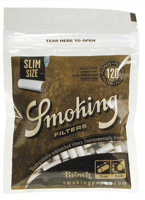 Фильтры для самокруток Smoking Slim Brown