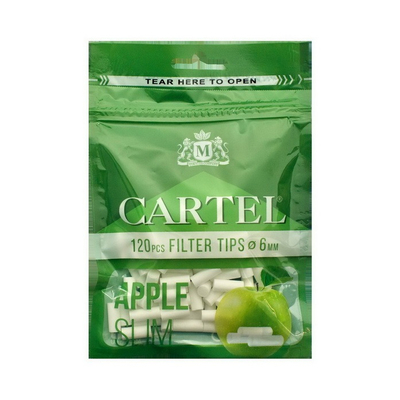 Фильтры для самокруток Cartel Slim Apple 120