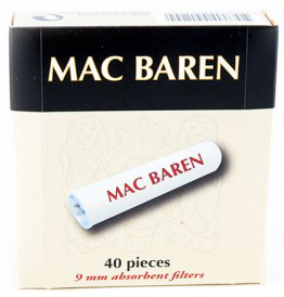 Фильтры для трубок Mac Baren Угольные 9мм, 40шт.