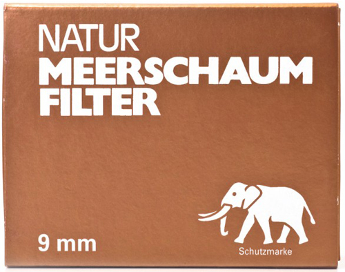 Фильтры для трубок Schutzmarke Natur Meerschaum Filter 9mm 40 шт.