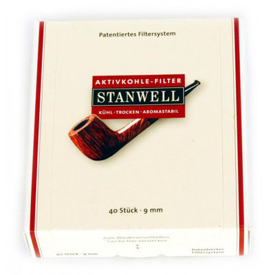 Фильтры для трубок Stanwell Угольные 9мм, 40 шт.