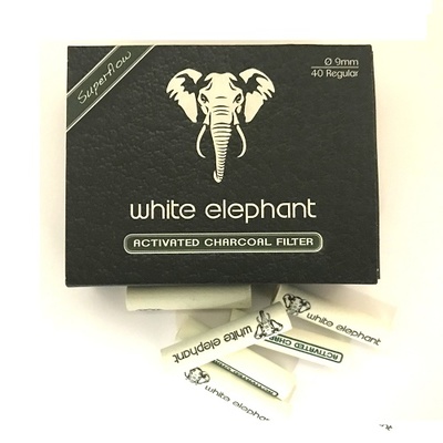 Фильтры для трубок White Elephant Угольные 9мм. 40 шт.