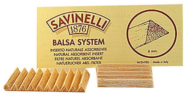 Фильтры для трубок Savinelli Balsa 6 мм. (20шт.)