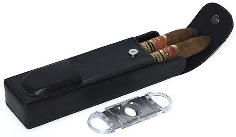 Футляр для 2 сигар с гильотиной AFN-СС102