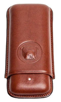 Футляр на 2 сигары Dunhill PA3012B Bulldog Robusto Brown