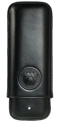 Футляр на 2 сигары Dunhill PA3022А Bulldog  Corona Extra  Black