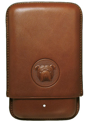 Футляр на 3 сигары Dunhill PA3013B Bulldog  Robusto Brown