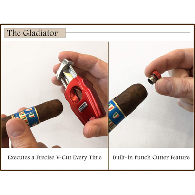 Гильотина Aficionado GLDTR RD Gladiator V-Cut & Punch Red