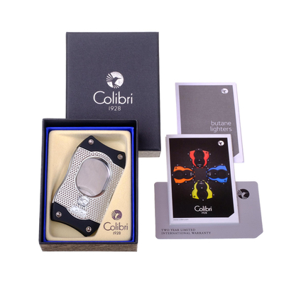 Гильотина Colibri S-cut (зубчатое лезвие), черная-хром CU560T2