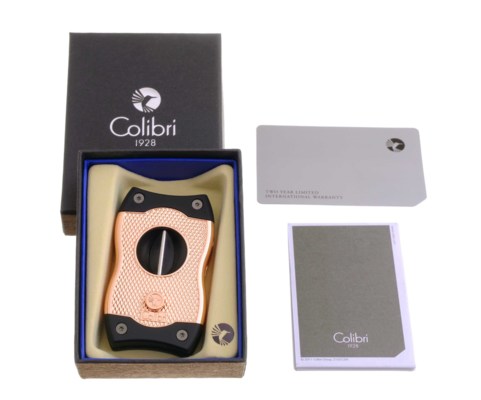 Гильотина Colibri SV-cut (двойное действия), черная-розовое золото CU600T5