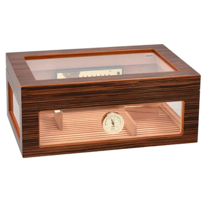 Хьюмидор Adorini Treviso Grande Deluxe на 150 сигар, коричневый со стеклом 15372