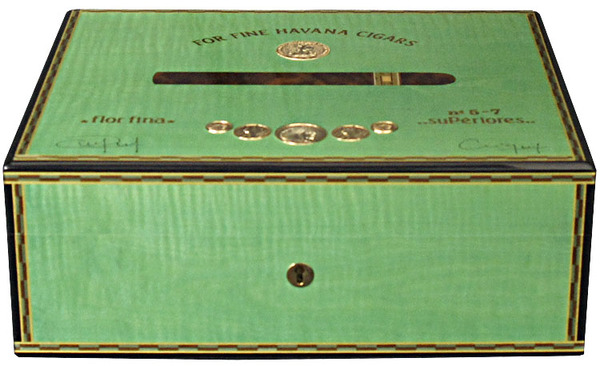 Хьюмидор Elie Bleu Medals Green Pistachio Sycamore на 75 сигар