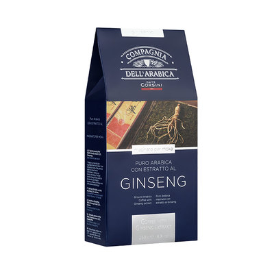 Итальянский Кофе молотый Compagnia Dell'Arabica Con Estratto Al Ginseng