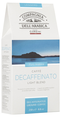Итальянский Кофе молотый Compagnia Dell'Arabica DECAFFEINATO