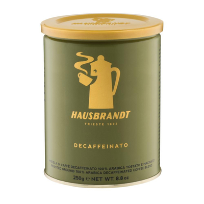 Итальянский кофе молотый Hausbrandt Decaffeinato 250 гр. (ж/б)