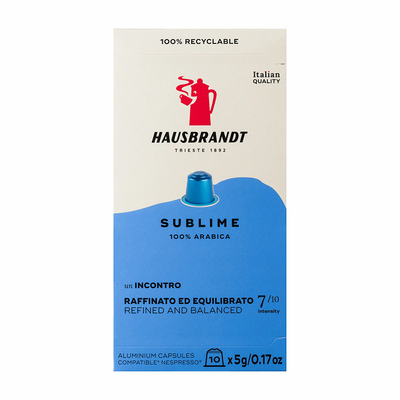 Итальянский кофе в капсулах Hausbrandt Nespresso Sublime (10 шт.)