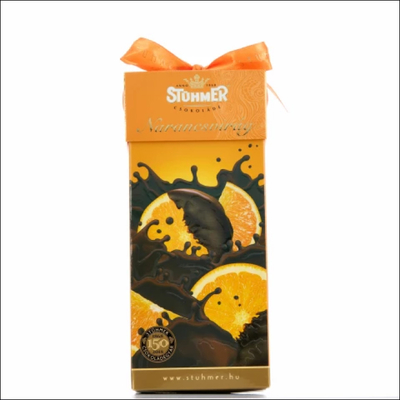 Конфеты "Stuhmer" Апельсиновые цукаты, покрытые горьким шоколадом 9065, 200 гр.