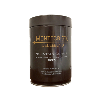 Кубинский кофе Montecristo Deleggend Молотый 250 гр. (ж/б)