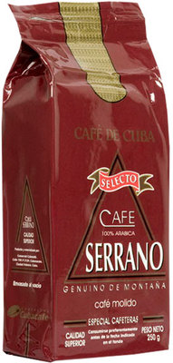 Кубинский кофе Serrano Selecto Молотый 250 гр.