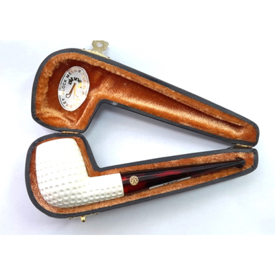 Курительная трубка Altinay Meerschaum Carved Bent Billiard, без фильтра