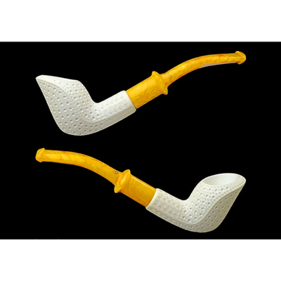 Курительная трубка Altinay Meerschaum Carved Bent Cobra, без фильтра