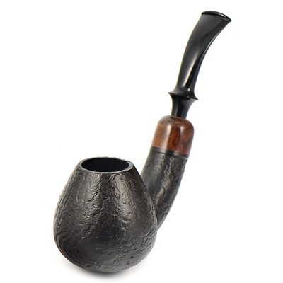 Курительная трубка Astra - Aurora 125 - Brandy bent Black Blast, без фильтра