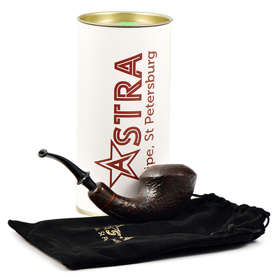 Курительная трубка Astra - Aurora 143-1 - Rodesian bent Brown Blast, без фильтра