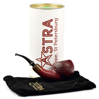 Курительная трубка Astra - Aurora 154 - Tomato bent Bordeaux Blast, без фильтра