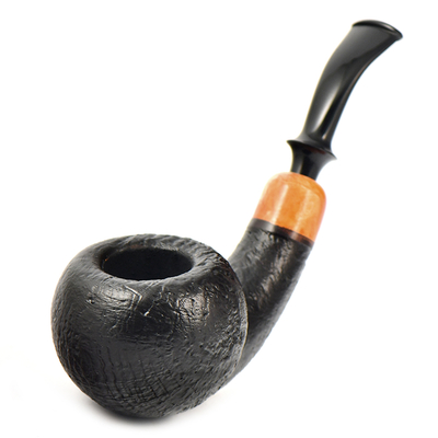 Курительная трубка Astra - Aurora 155 - Tomato bent Black Blast, без фильтра