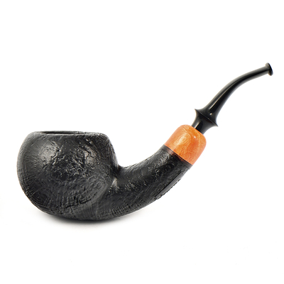 Курительная трубка Astra - Aurora 155 - Tomato bent Black Blast, без фильтра