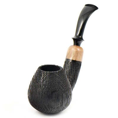 Курительная трубка Astra - Aurora Morta 225 - Brandy bent Black Blast, без фильтра