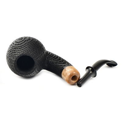 Курительная трубка Astra - Aurora Morta 225 - Brandy bent Black Blast, без фильтра